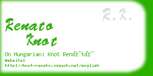 renato knot business card